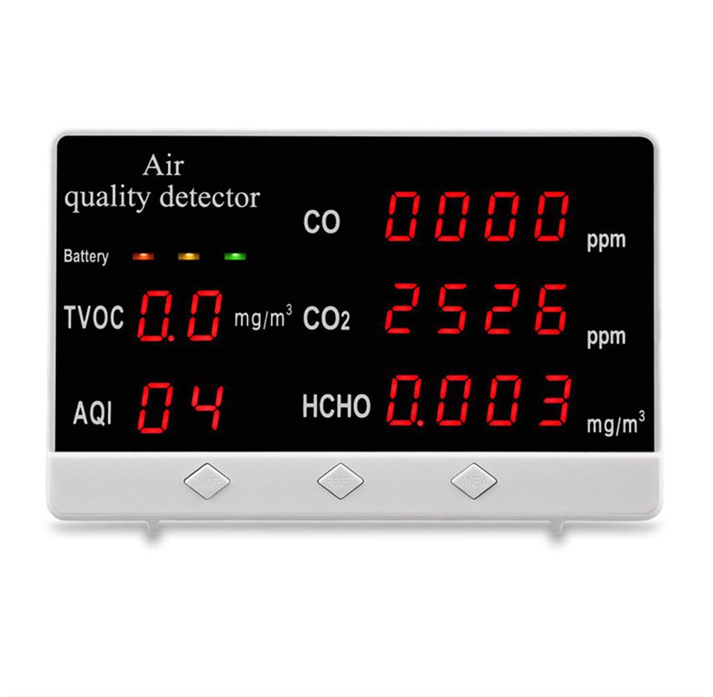 Купить Amtast Анализатор качества воздуха 5 параметров CO/CO2/HCHO/TVOC/AQI,  цена